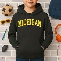 Michigan Mi Usa United States Font Kids Hoodie thumb 2