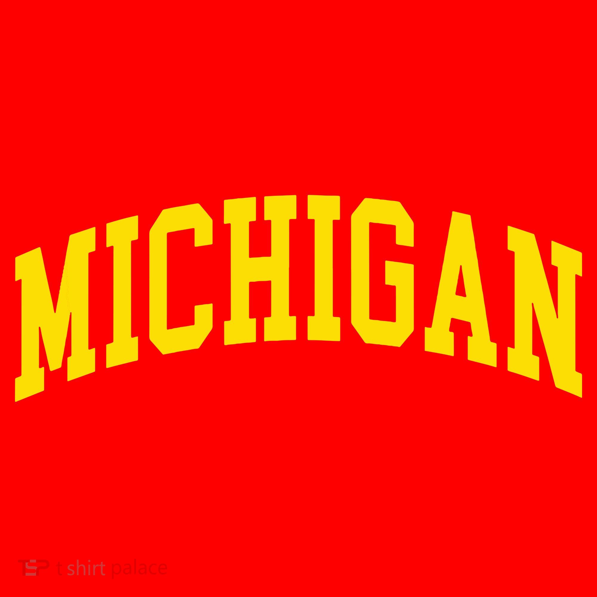 Michigan Mi Usa United States Font Santa Hat