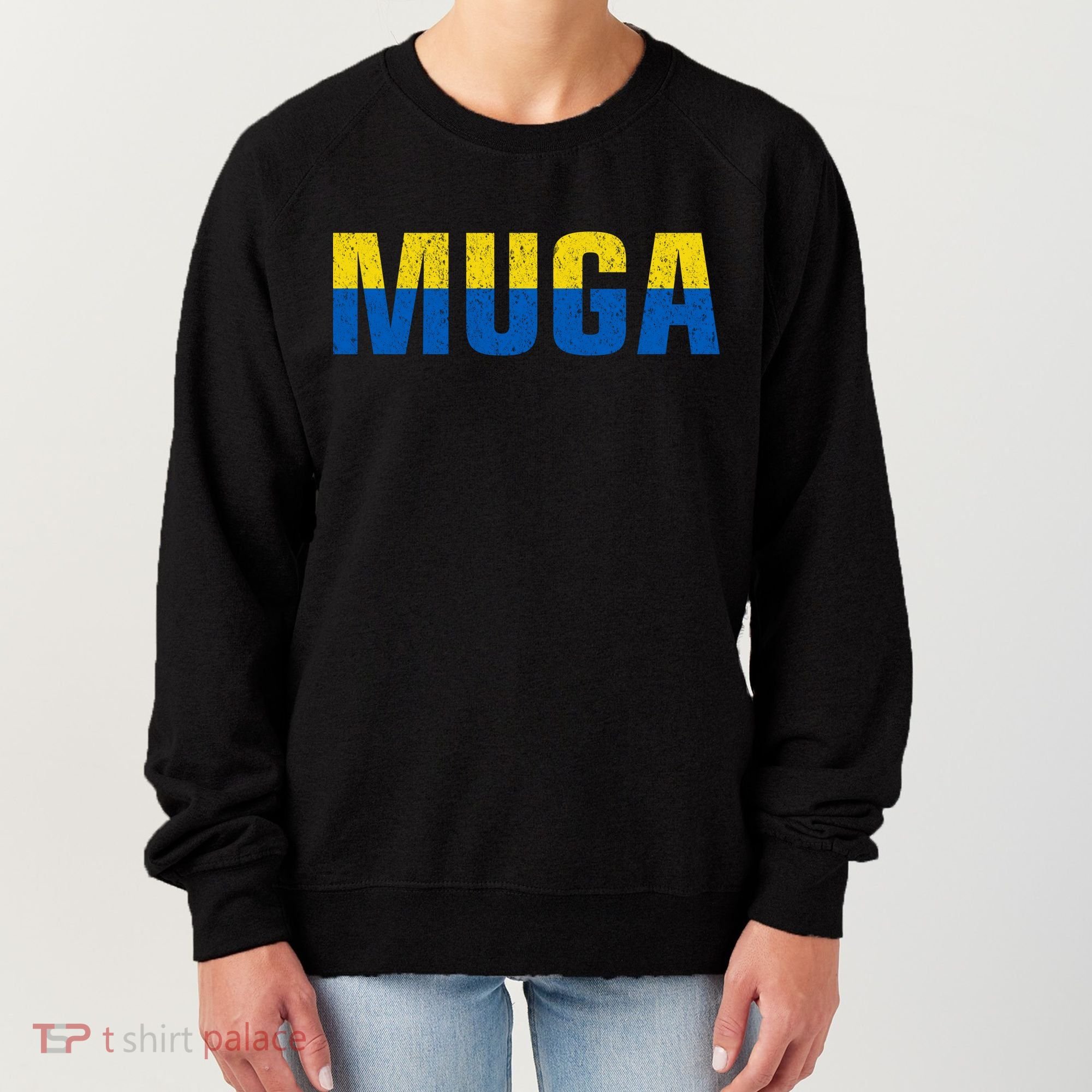 Muga Make Ukraine Great Again Ukraine Flag Women's Sweatshirt