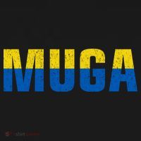 Muga Make Ukraine Great Again Ukraine Flag USA-Made Doggie Bandana thumb 2
