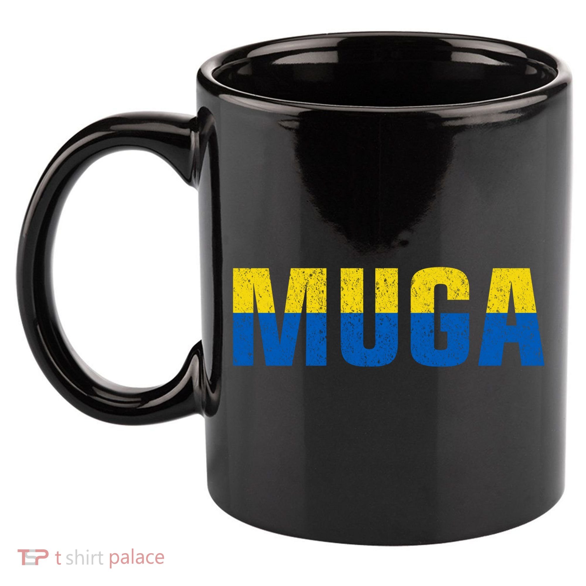 Muga Make Ukraine Great Again Ukraine Flag 11oz C Handle Ceramic Mug