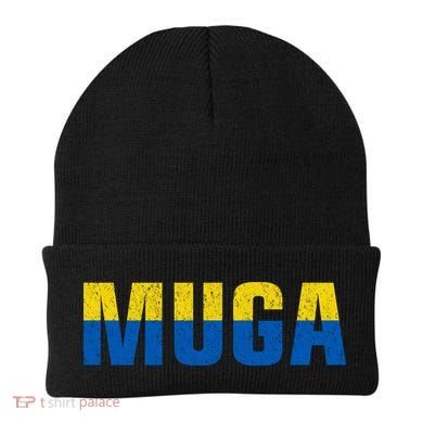 Muga Make Ukraine Great Again Ukraine Flag Beanie