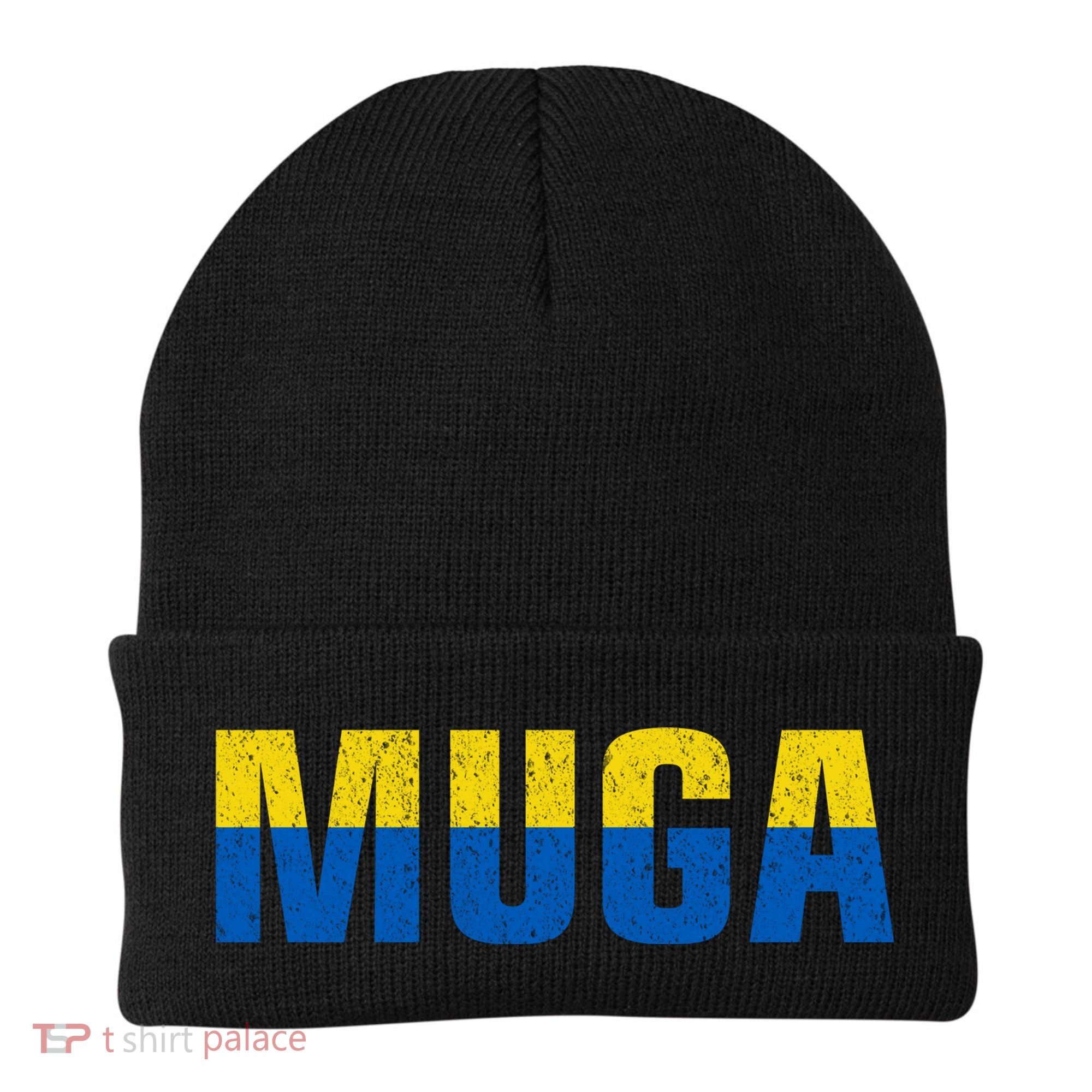 Muga Make Ukraine Great Again Ukraine Flag Beanie