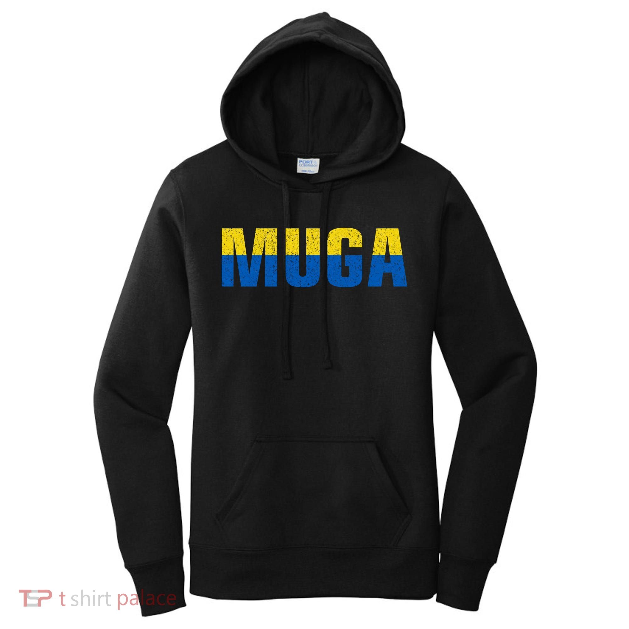 Muga Make Ukraine Great Again Ukraine Flag Women's Hoodie