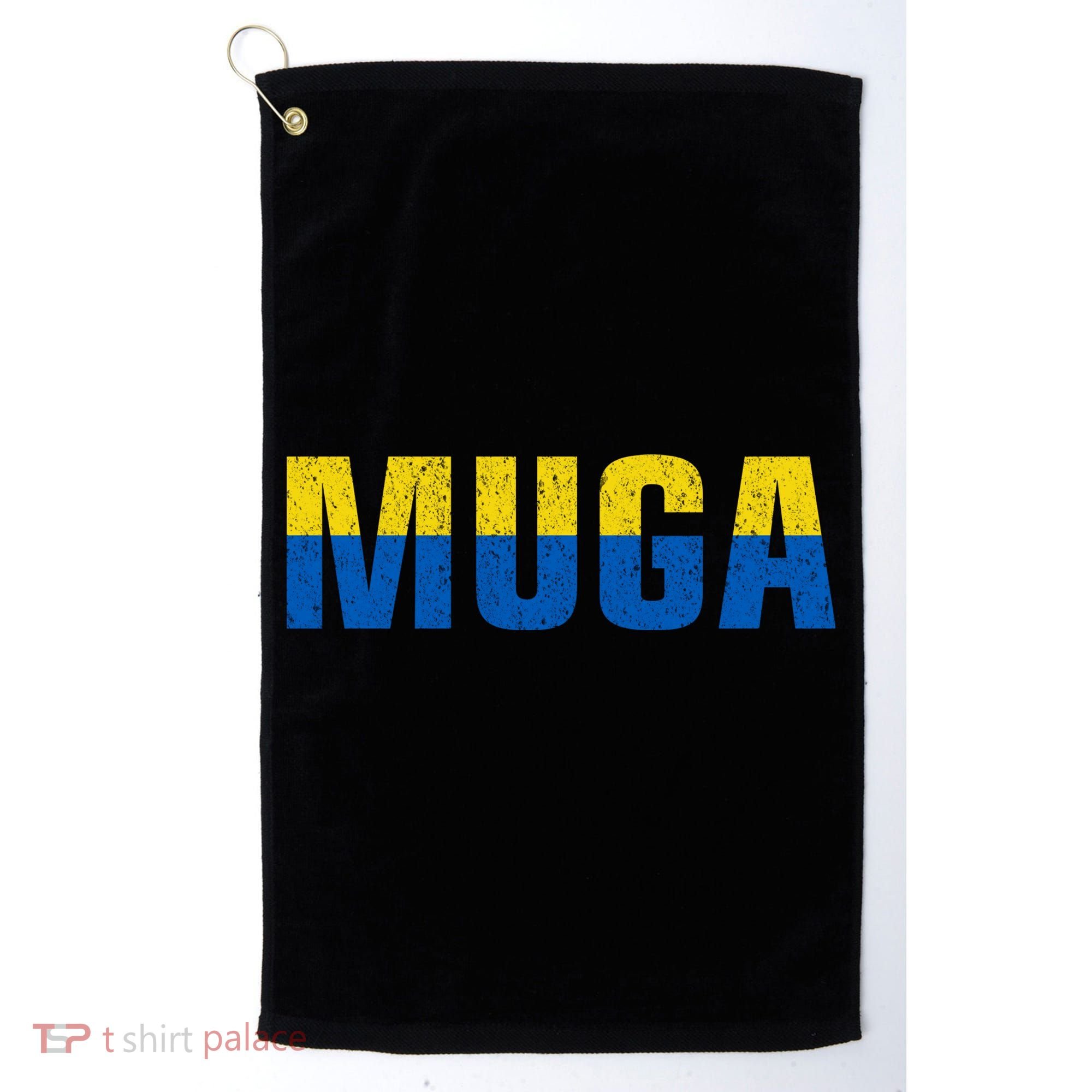 Muga Make Ukraine Great Again Ukraine Flag Golf Towel