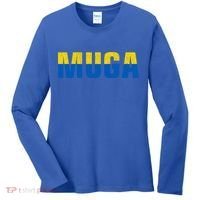 Muga Make Ukraine Great Again Ukraine Flag Women's Long Sleeve Shirt thumb 0