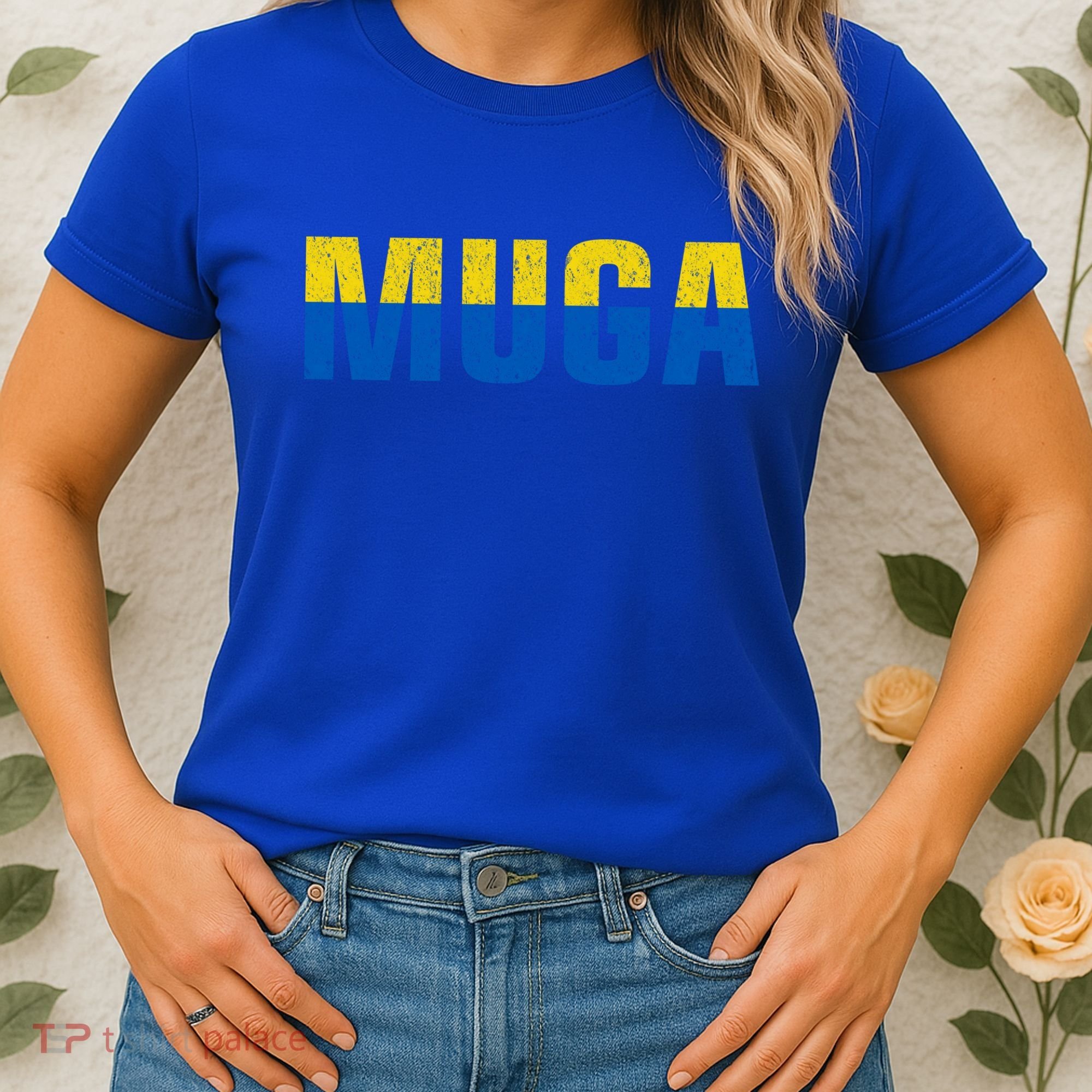 Muga Make Ukraine Great Again Ukraine Flag Women's T-Shirt