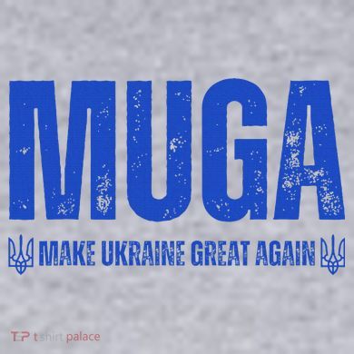 Muga Make Ukraine Great Again Support Ladies Heavyweight Boxy Pullover Hoodie