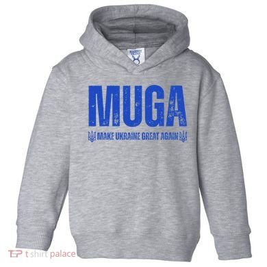Muga Make Ukraine Great Again Support Toddler Hoodie