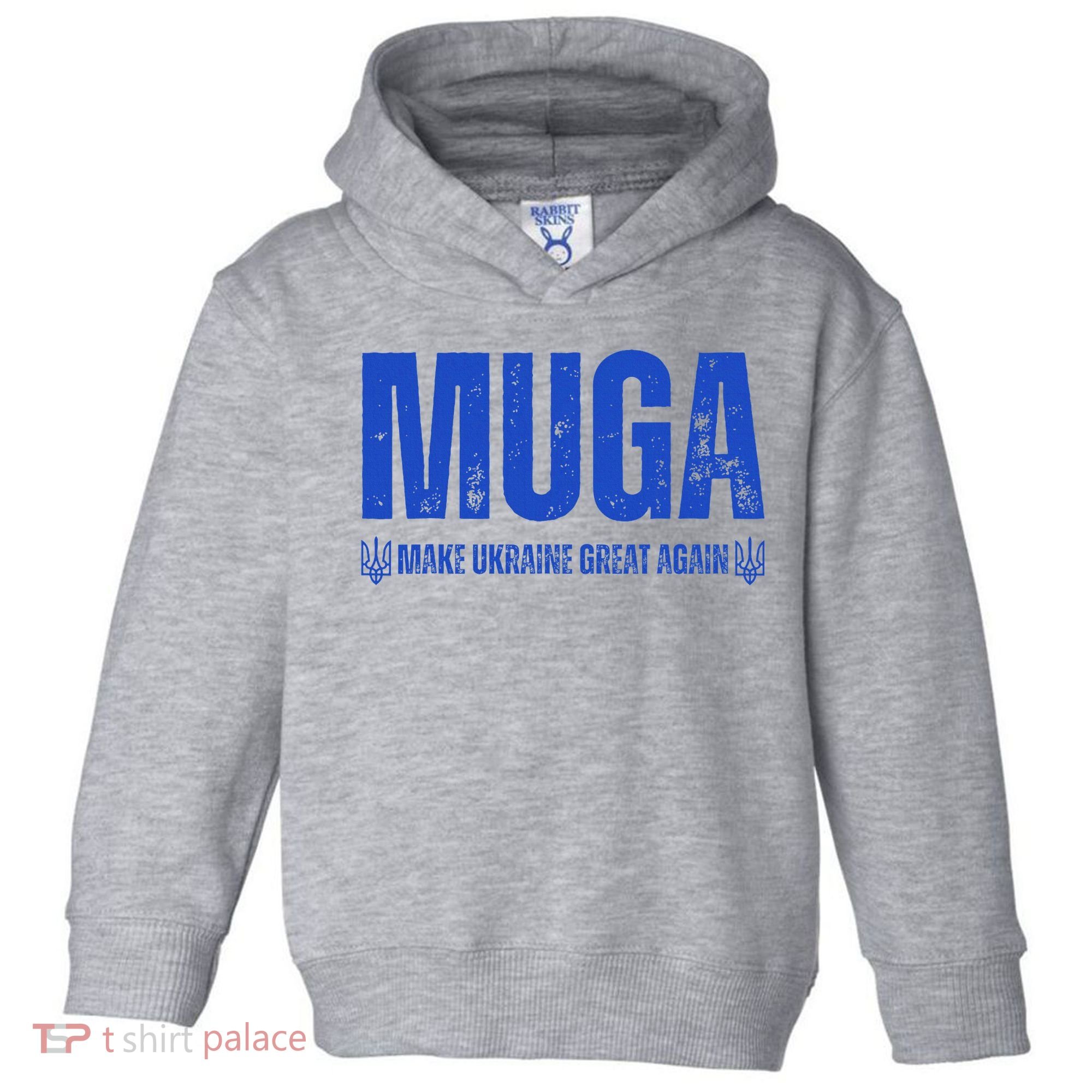 Muga Make Ukraine Great Again Support Toddler Hoodie