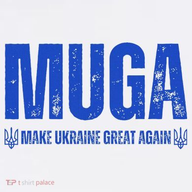 Muga Make Ukraine Great Again Support Drawstring Bag