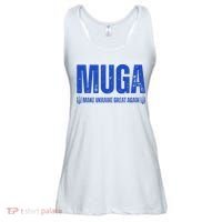 Muga Make Ukraine Great Again Support Ladies Essential Flowy Tank thumb 0