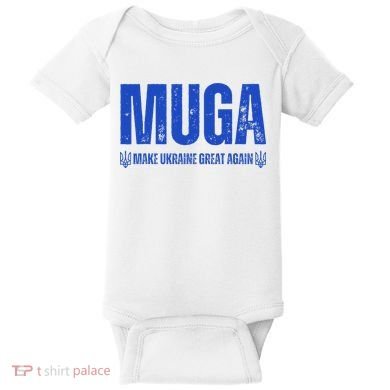 Muga Make Ukraine Great Again Support Baby Bodysuit