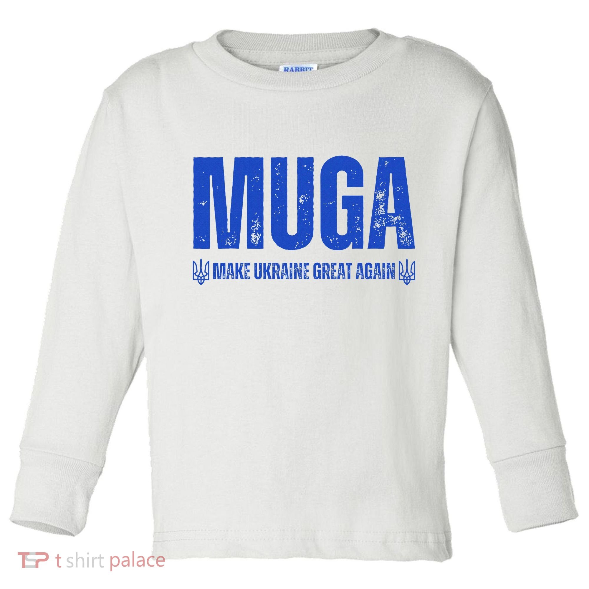 Muga Make Ukraine Great Again Support Toddler Long Sleeve Shirt