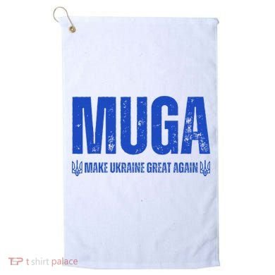 Muga Make Ukraine Great Again Support Golf Towel