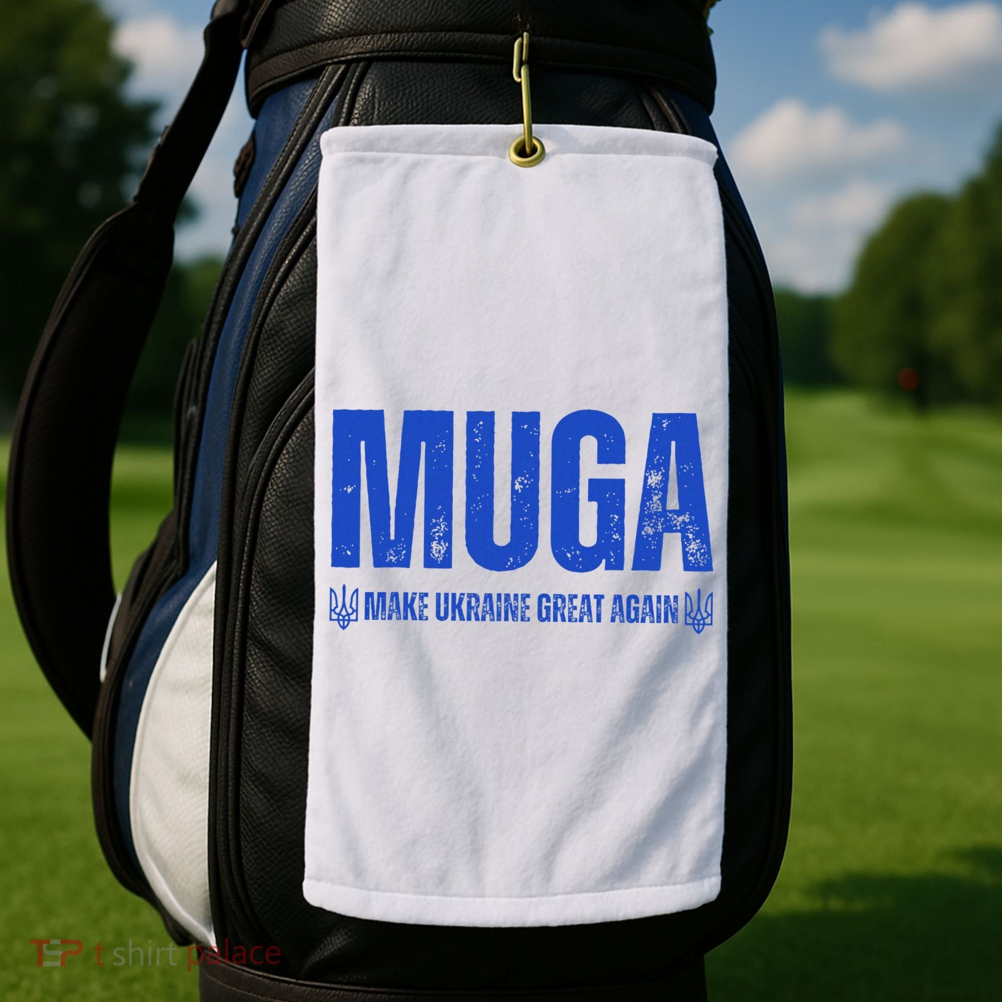 Muga Make Ukraine Great Again Support Golf Towel