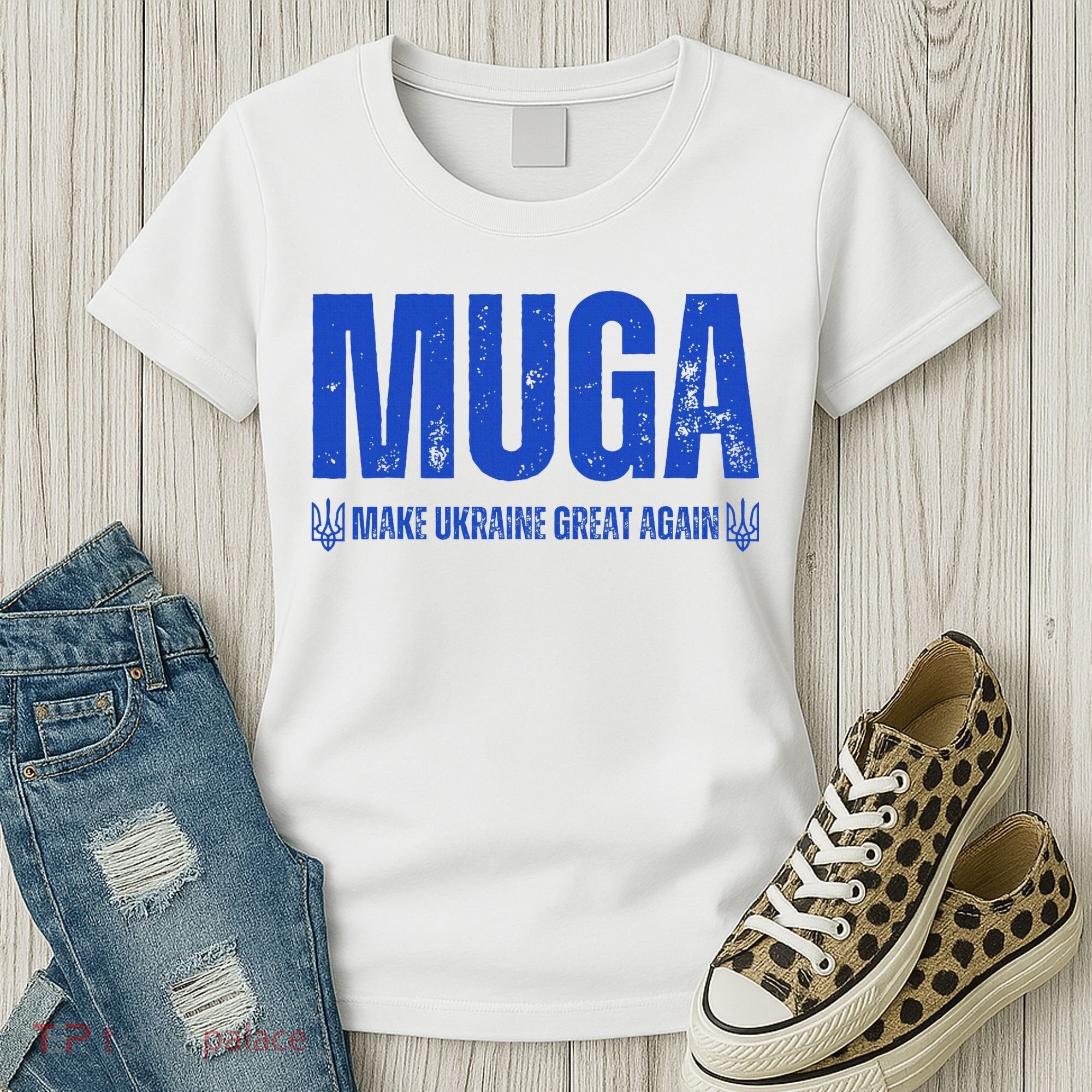 Muga Make Ukraine Great Again Support Women's T-Shirt