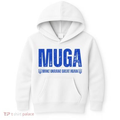 Muga Make Ukraine Great Again Support Kids Hoodie