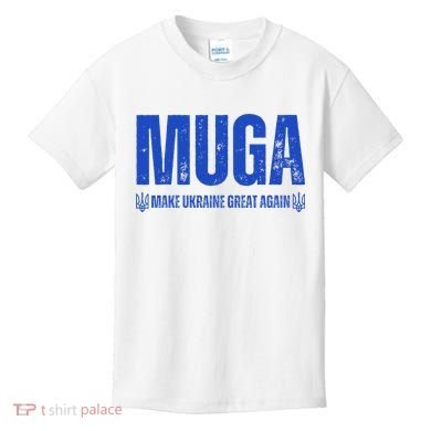 Muga Make Ukraine Great Again Support Kids T-Shirt