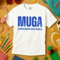 Muga Make Ukraine Great Again Support Kids T-Shirt thumb 3