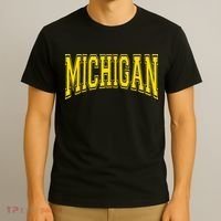 Michigan MI USA United States Font T-Shirt thumb 3