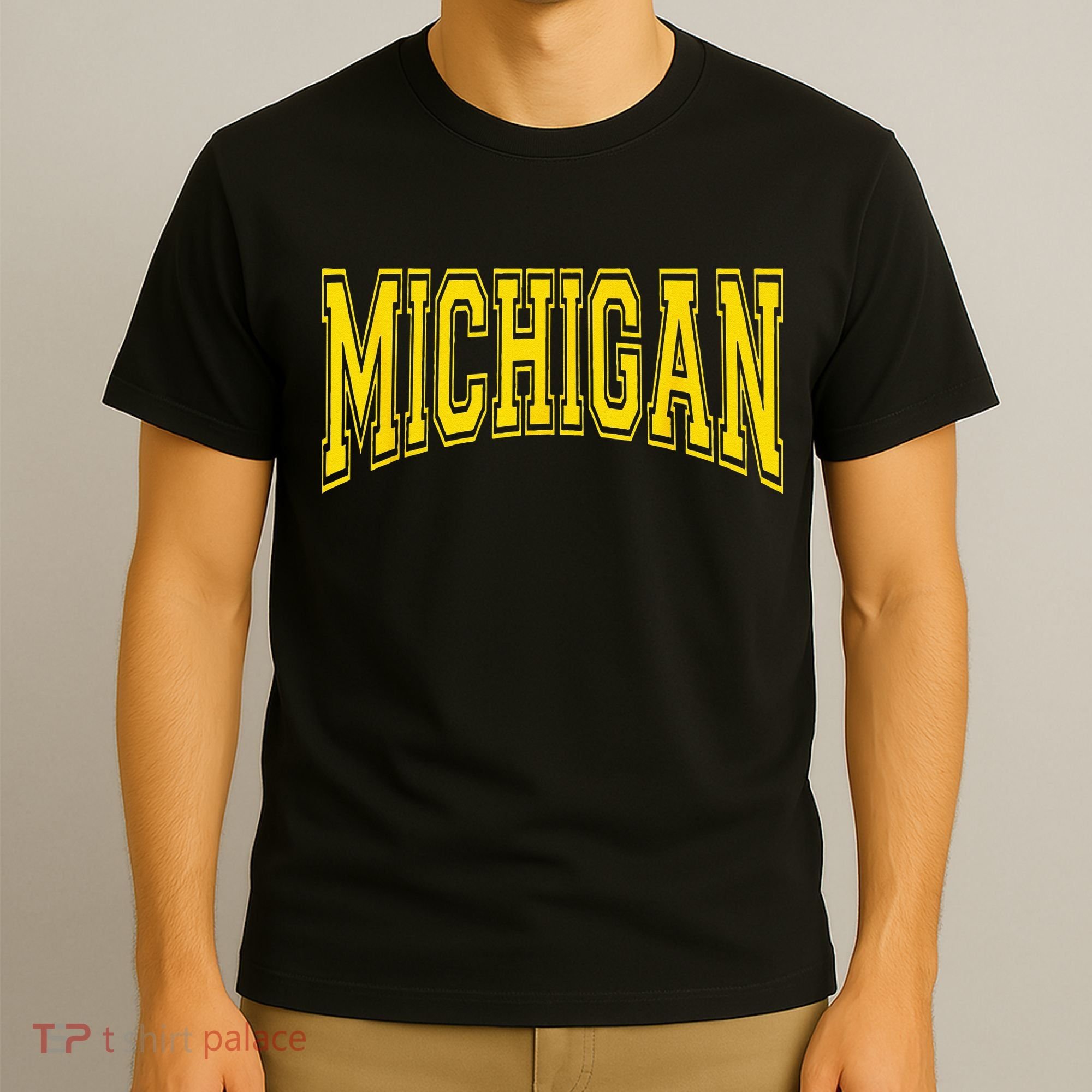 Michigan MI USA United States Font T-Shirt