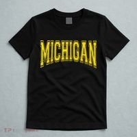 Michigan MI USA United States Font T-Shirt thumb 5