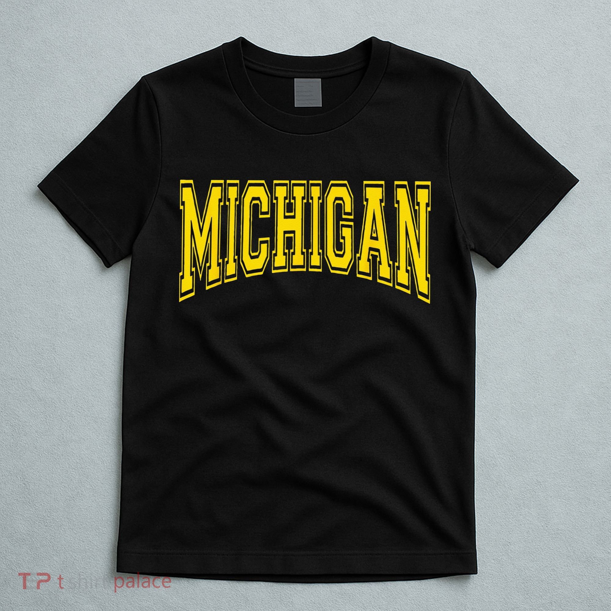 Michigan MI USA United States Font T-Shirt