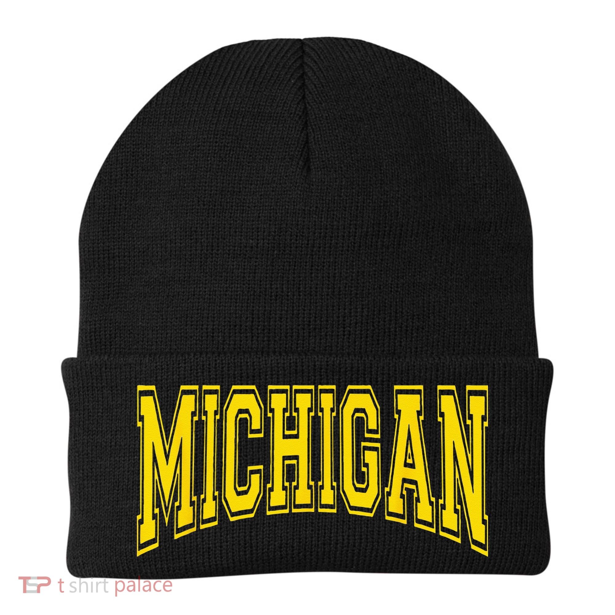 Michigan MI USA United States Font Beanie