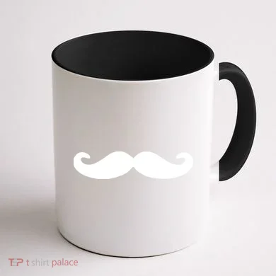 Mustache Coffee Mug back