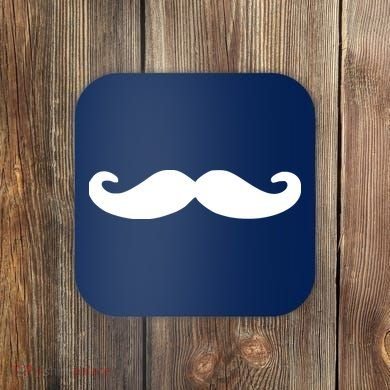 Mustache Coaster