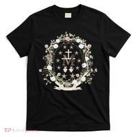 Marian Medal Virgin Mary Marian Cross T-Shirt thumb 0