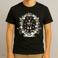 Marian Medal Virgin Mary Marian Cross T-Shirt thumb 3