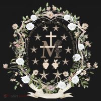 Marian Medal Virgin Mary Marian Cross Women's Hoodie thumb 2