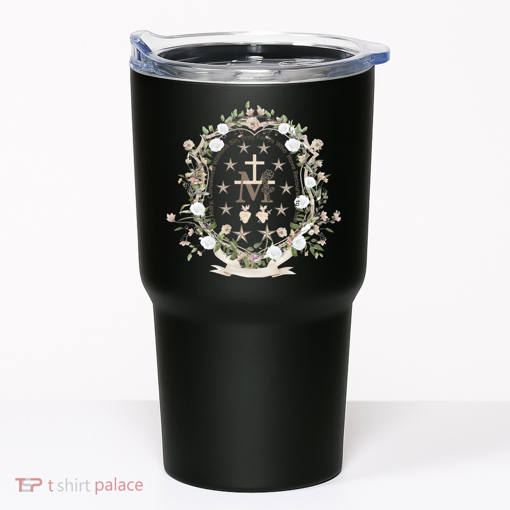 Marian Medal Virgin Mary Marian Cross Tumbler