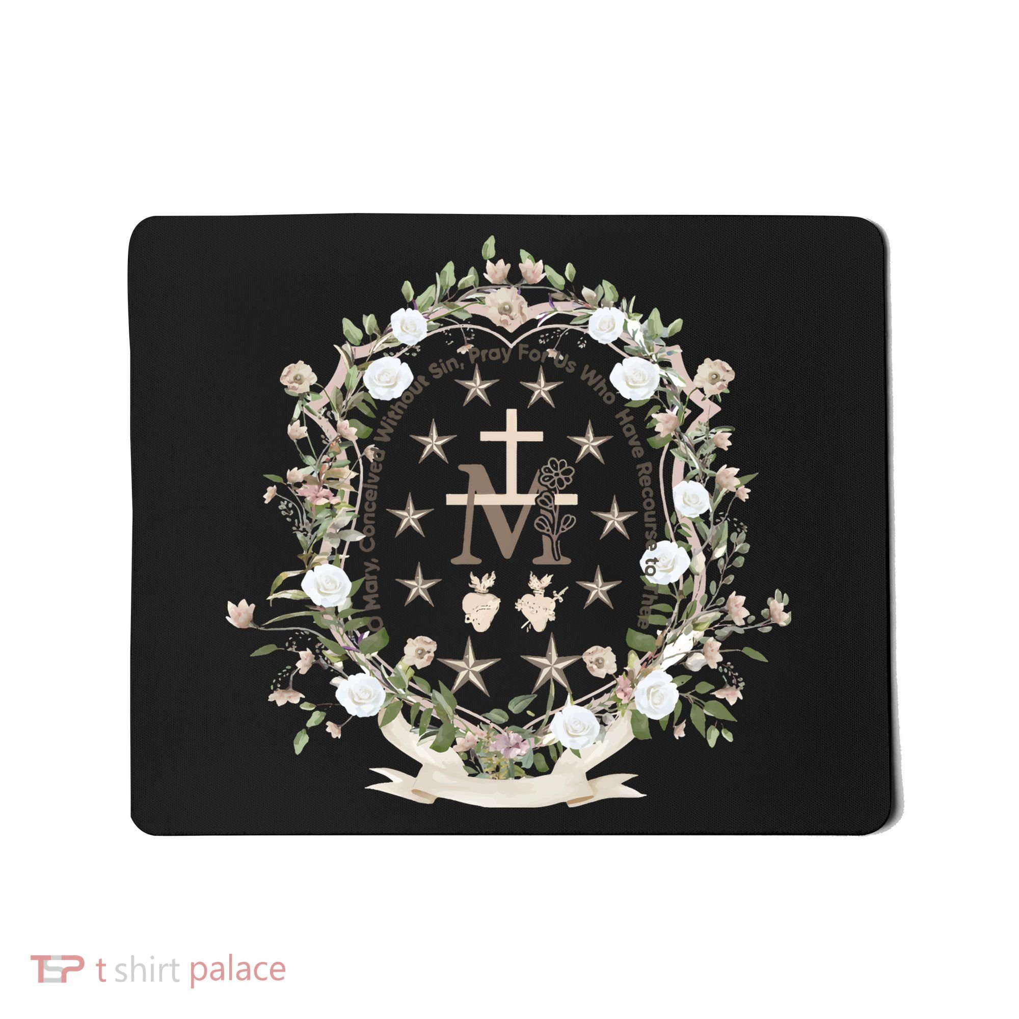 Marian Medal Virgin Mary Marian Cross Mousepad