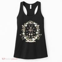 Marian Medal Virgin Mary Marian Cross Women's Tank Top thumb 0