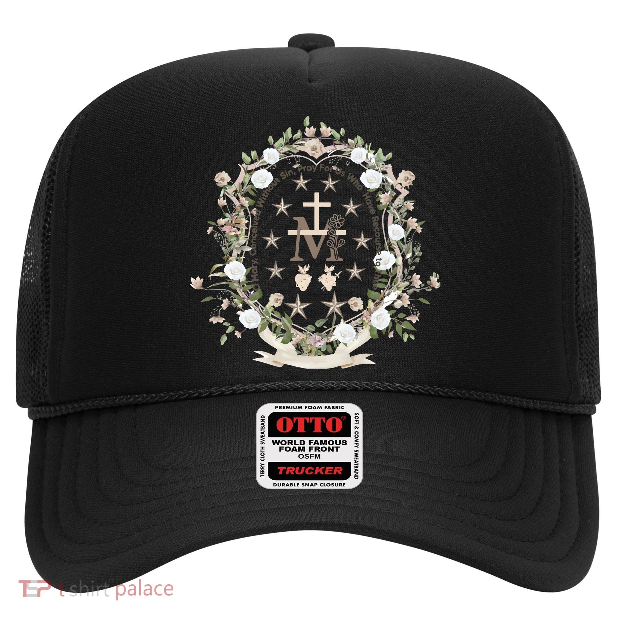 Marian Medal Virgin Mary Marian Cross Hat