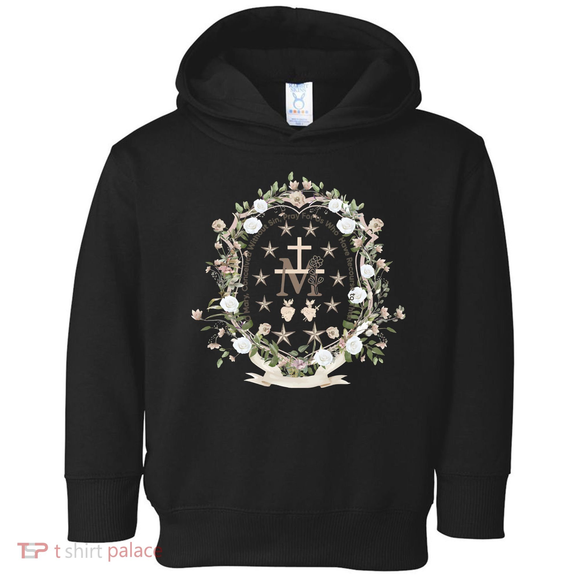 Marian Medal Virgin Mary Marian Cross Toddler Hoodie