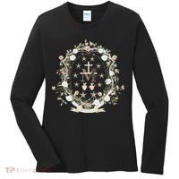 Marian Medal Virgin Mary Marian Cross Women's Long Sleeve Shirt thumb 0