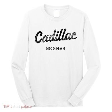 Michigan Mi Vintage Athletic Sports Script Long Sleeve Shirt