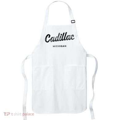 Michigan Mi Vintage Athletic Sports Script Apron