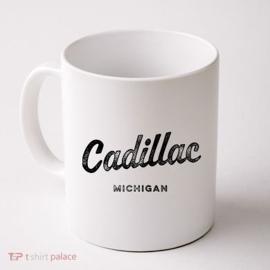 Michigan Mi Vintage Athletic Sports Script Coffee Mug