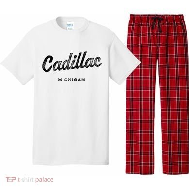 Michigan Mi Vintage Athletic Sports Script Pajama Set