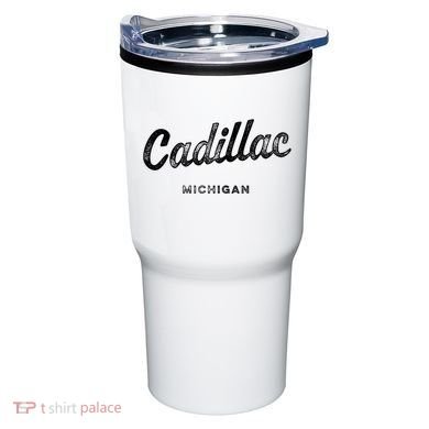 Michigan Mi Vintage Athletic Sports Script Tumbler