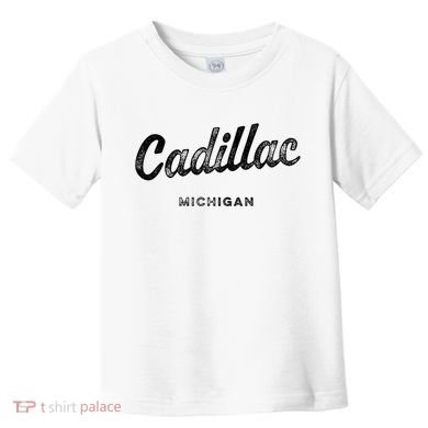 Michigan Mi Vintage Athletic Sports Script Toddler T-Shirt