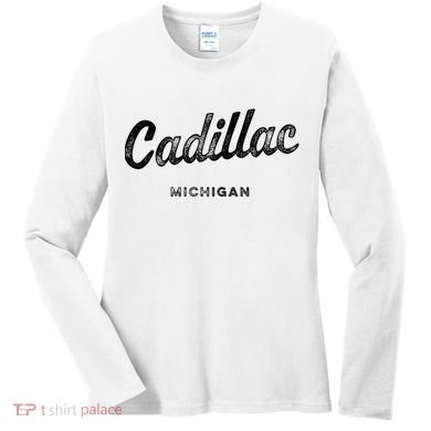 Michigan Mi Vintage Athletic Sports Script Women's Long Sleeve Shirt