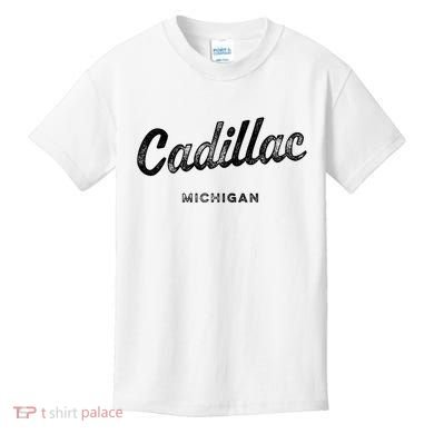 Michigan Mi Vintage Athletic Sports Script Kids T-Shirt