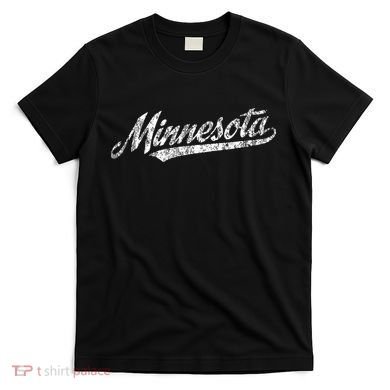 Minnesota Mn Vintage Sports Script Retro T-Shirt