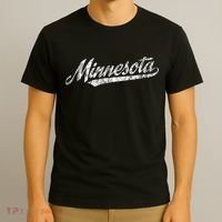 Minnesota Mn Vintage Sports Script Retro T-Shirt thumb 3